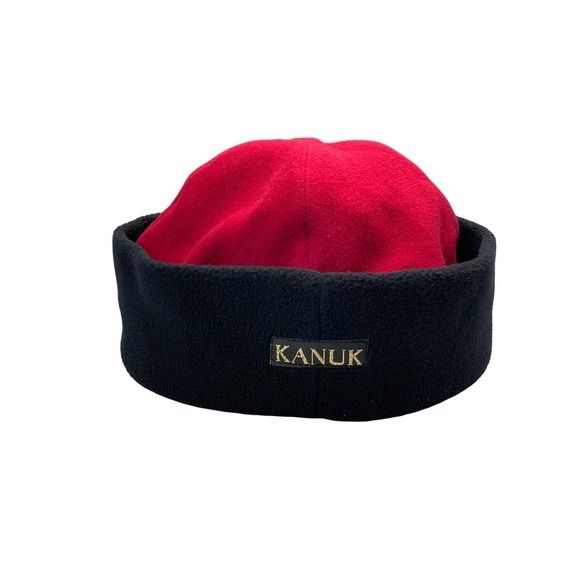 KANUK Vintage 100% Wool Set Top &  Hat Sz 2 Red - Picture 8 of 12